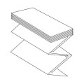 DISTRIBUTEUR DE PAPIER MAINS ZIGZAG TE-DISTRIBUTEUR ZIGZAG