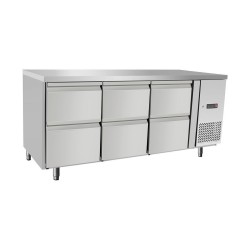 Réfrigérateur comptoir avec 6 tiroirs