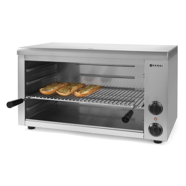 ELECTRISCHE SALAMANDER GESLOTEN MODEL, 1 WARMZONE, L 800 MM RSET-2M HENDI