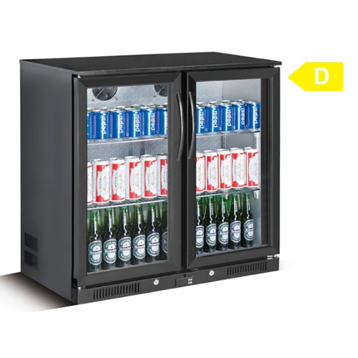 FRIGO BAR, 2 KLAPDEUREN, 208 L FEV250PD* SKYRAINBOW