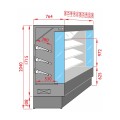MEUBLE MURAL REFRIGERE POUR FRUIT & LEGUMES L 2080 MM LSPD8200FV TECNODOM
