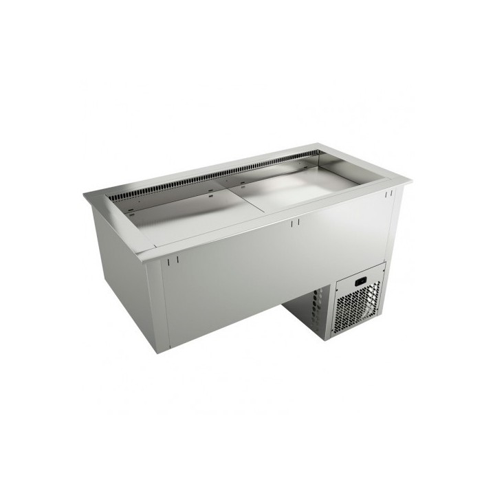 ELEMENT ENCASTRABLE CUVE REFRIGEREE VENTILEE 3 x GN 1/1, L 1155 MM SEECFV3
