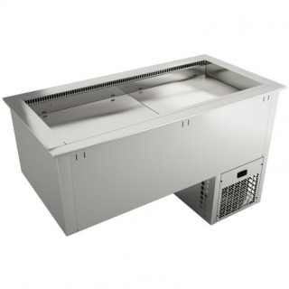 ELEMENT ENCASTRABLE CUVE REFRIGEREE VENTILEE 5 x GN 1/1, L 1804 MM SEECFV5