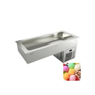 ELEMENT ENCASTRABLE CUVE REFRIGEREE ICE-CREAM 2 x GN 1/1, L 815 MM SEECH4