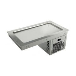 ELEMENT ENCASTRABLE PLAQUE REFRIGEREE 4 x GN 1/1, L 1455 MM SEEPF4