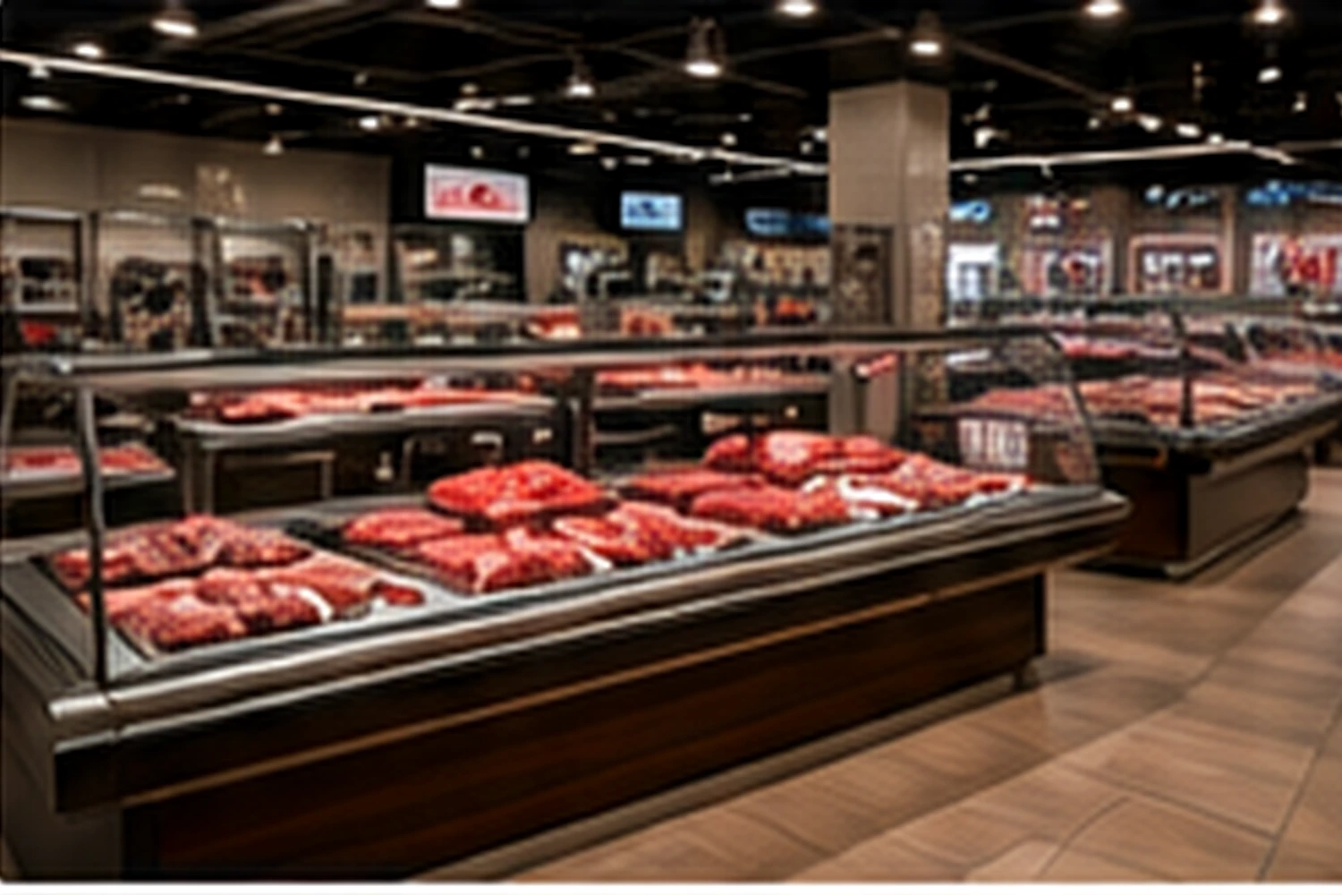 Espace de vente moderne pour une boucherie