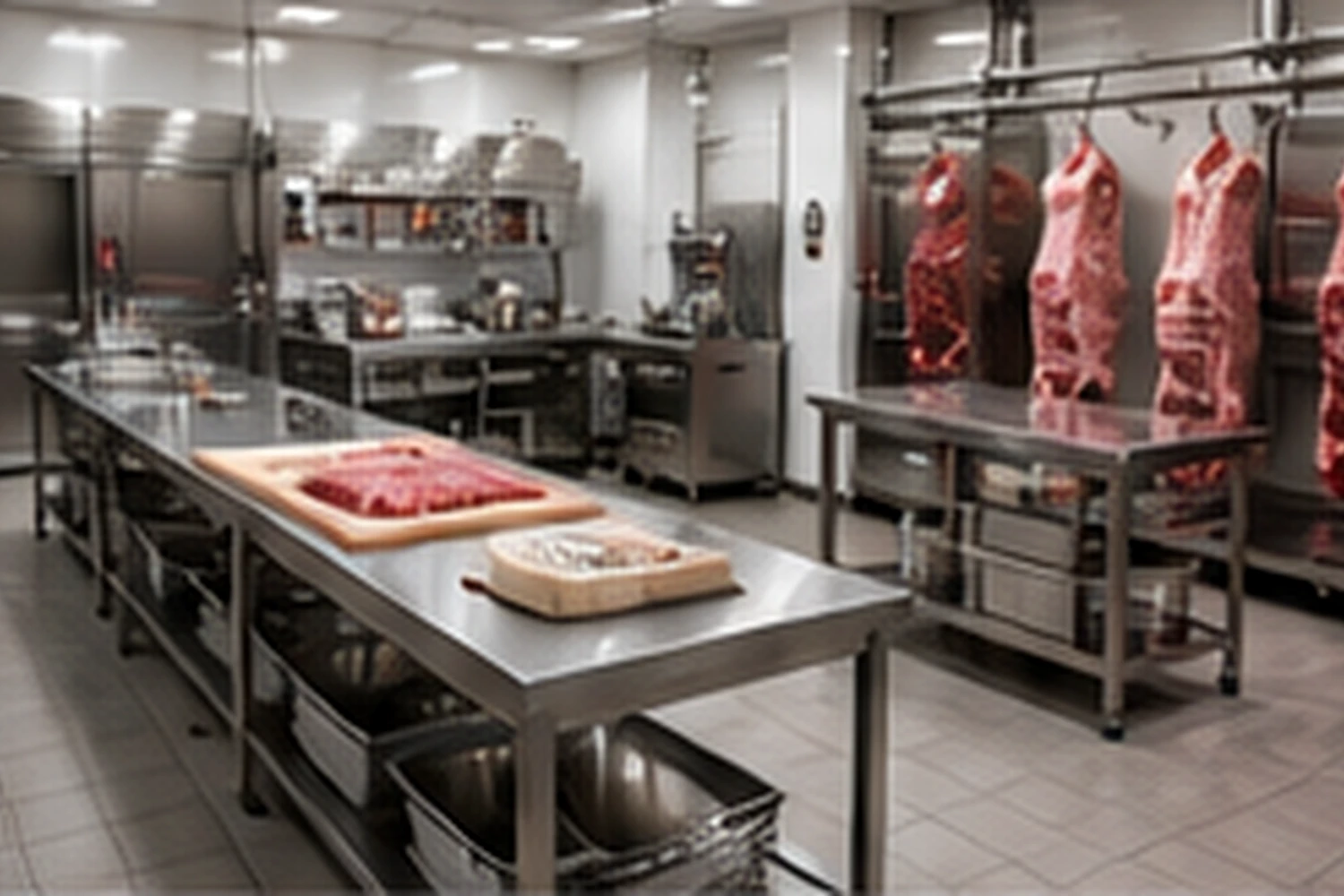 Laboratoire professionnel de découpe et préparation de viande