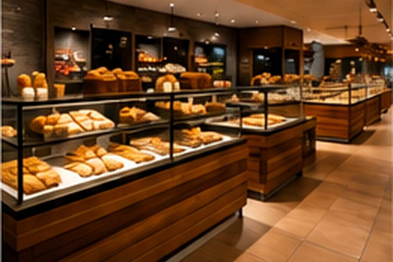 Point de vente moderne de boulangerie