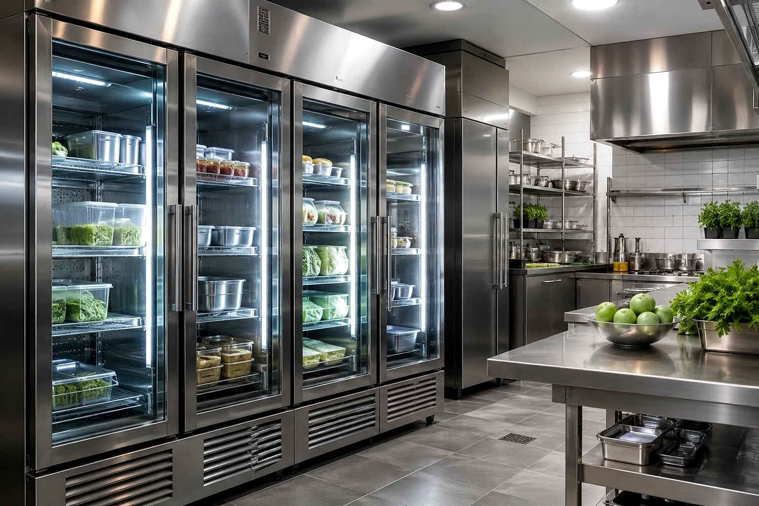 Ligne professionnelle de cuisson pour friterie