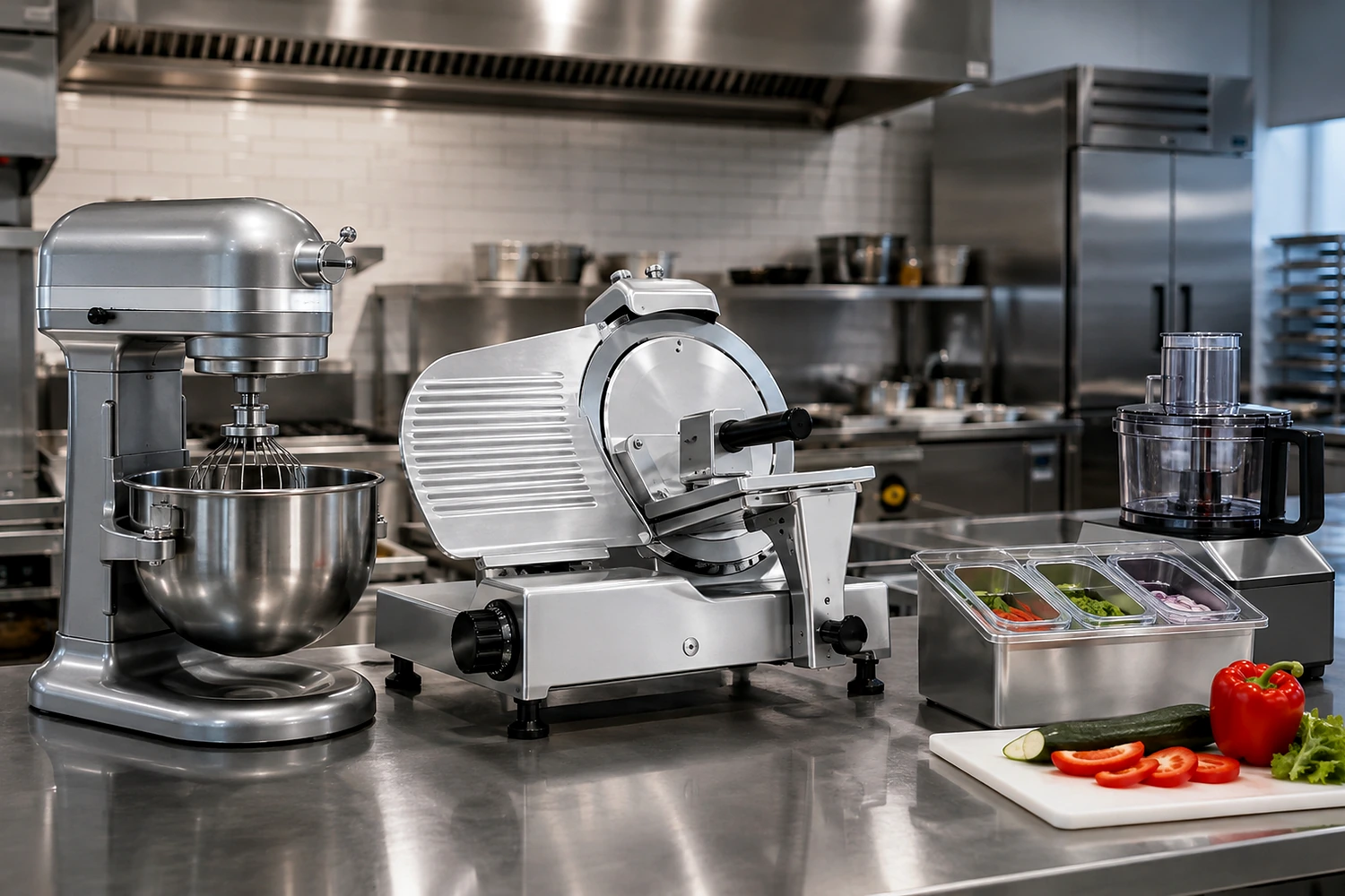 Cuisine inox équipée pour snack et restauration rapide