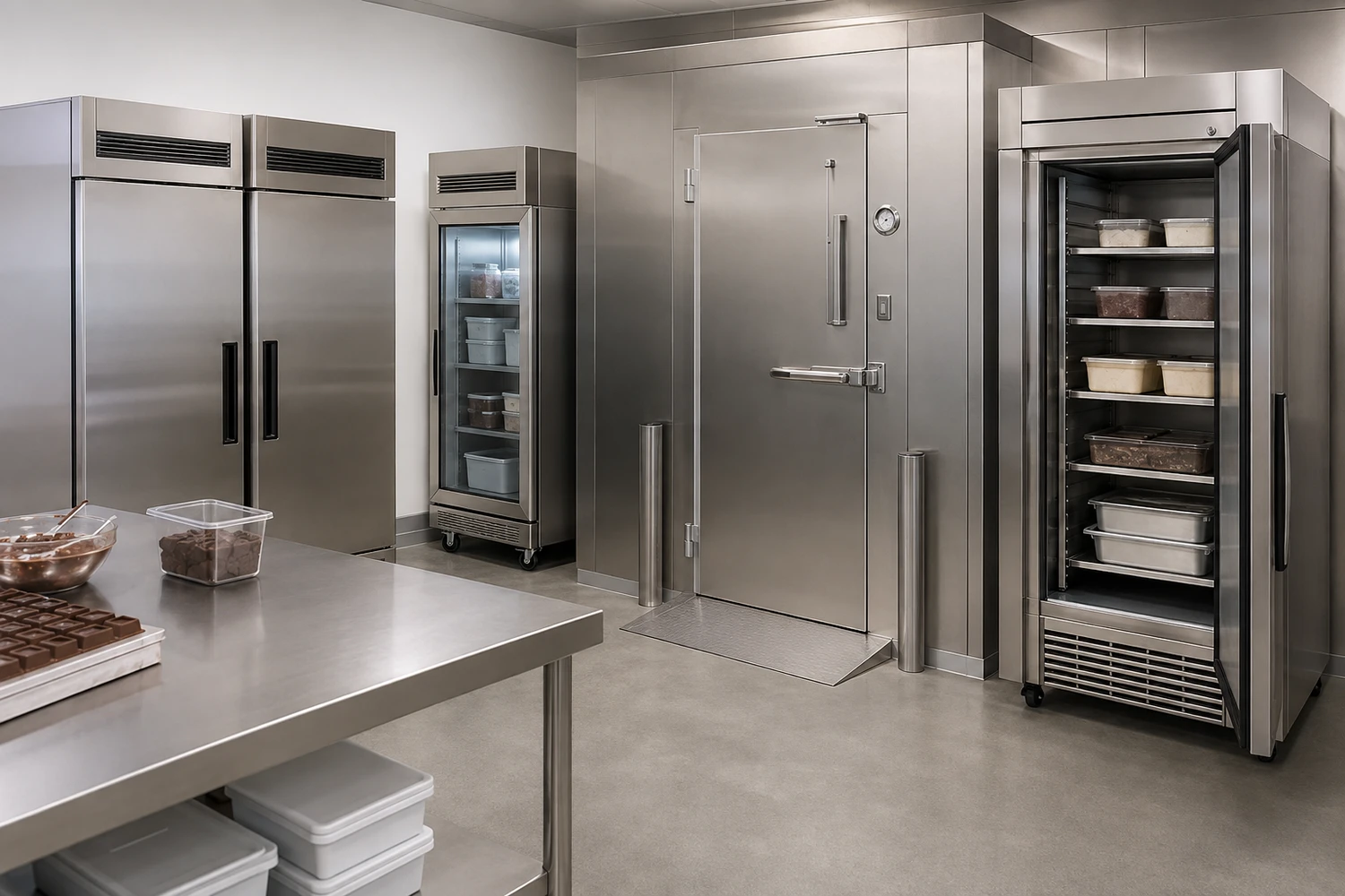 Équipements de froid et conservation pour artisan glacier et chocolatier