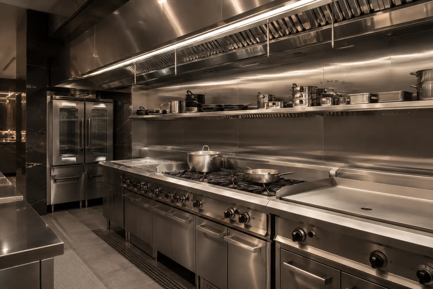 Ligne de cuisson professionnelle pour hôtel